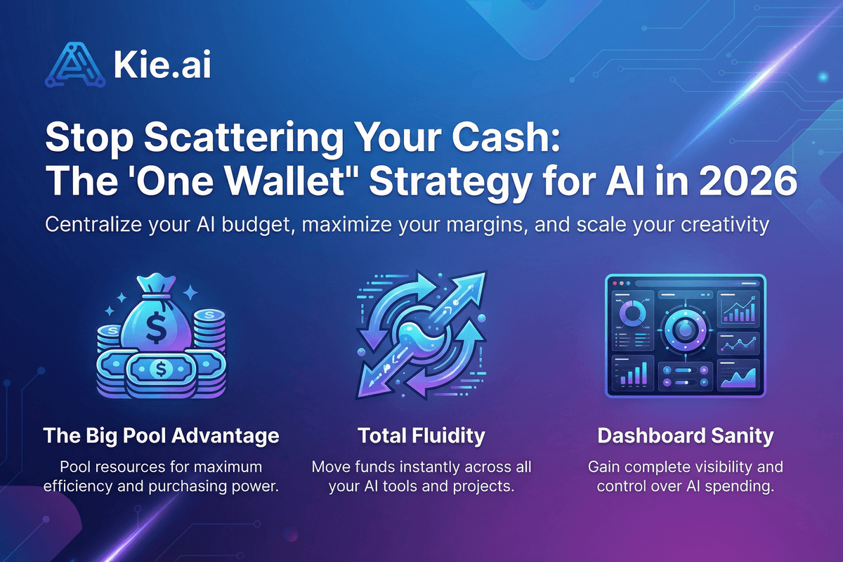 Stop Scattering Your Cash: The "One Wallet" Strategy for AI in 2026