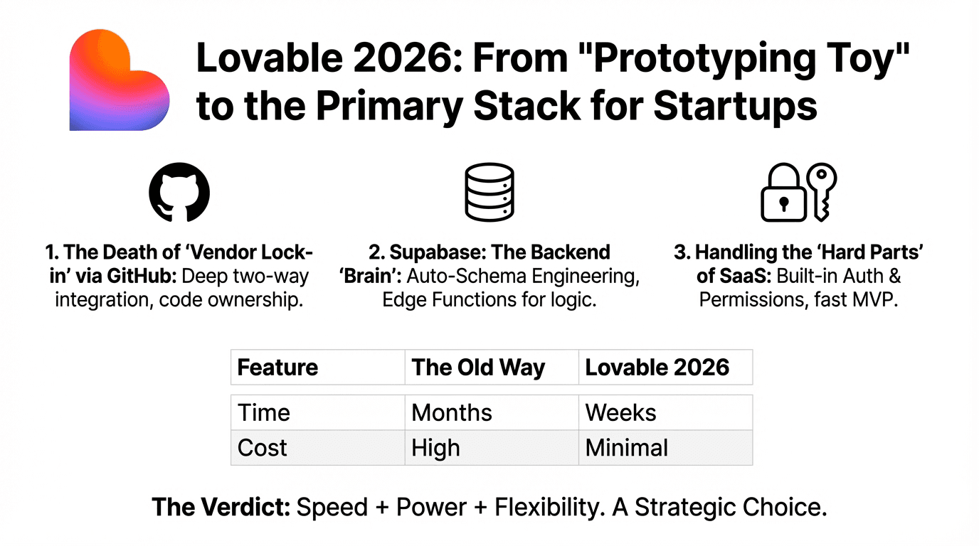 Lovable 2026: From "Prototyping Toy" to the Primary Stack for Startups
